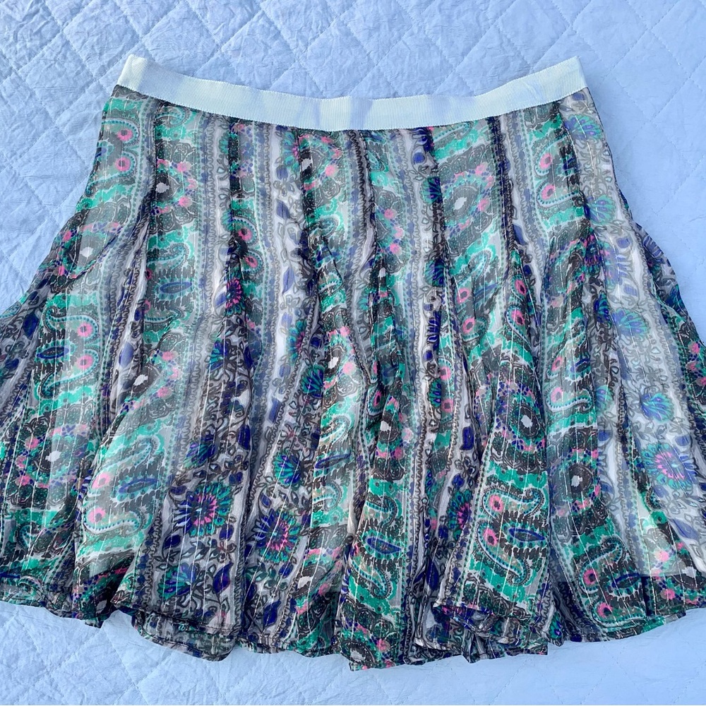 AE Multicolor Patterned Skirt 10